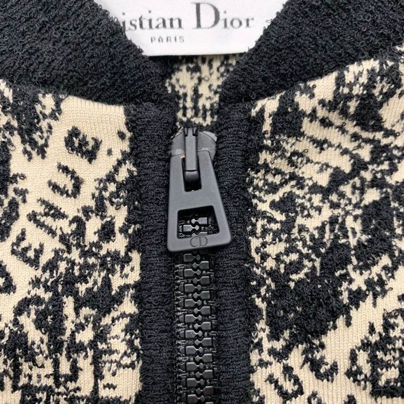 クリスチャンディオール CHRISTIAN DIOR アウター ウール ブラック ベージュ Plan de Paris ボンバージャケット ロゴ