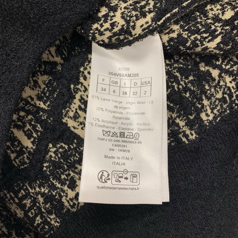 クリスチャンディオール CHRISTIAN DIOR アウター ウール ブラック ベージュ Plan de Paris ボンバージャケット ロゴ