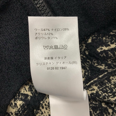 クリスチャンディオール CHRISTIAN DIOR アウター ウール ブラック ベージュ Plan de Paris ボンバージャケット ロゴ