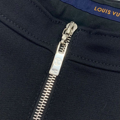 ルイヴィトン LOUIS VUITTON ボトムス ウール パンツ ロゴ ブラック シルバー
