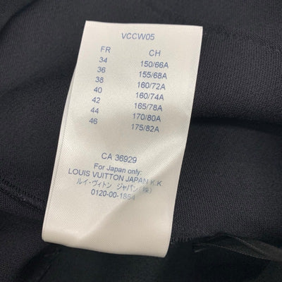 ルイヴィトン LOUIS VUITTON ボトムス ウール パンツ ロゴ ブラック シルバー