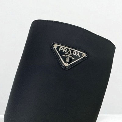 プラダ PRADA ブーツ ロングブーツ 靴 シューズ ナイロン レザー ブラック 黒 Re-Nylon ロゴ