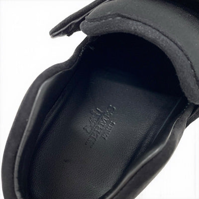 エルメス HERMES H スニーカー 靴 シューズ スエード ブラック