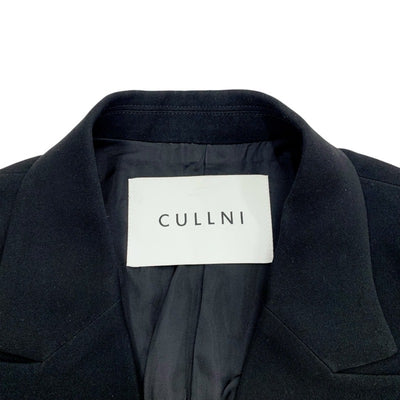 クルニ CULLNI セットアップ ジャケット ボトムス ポリエステル タックパンツ ベルト ブラック