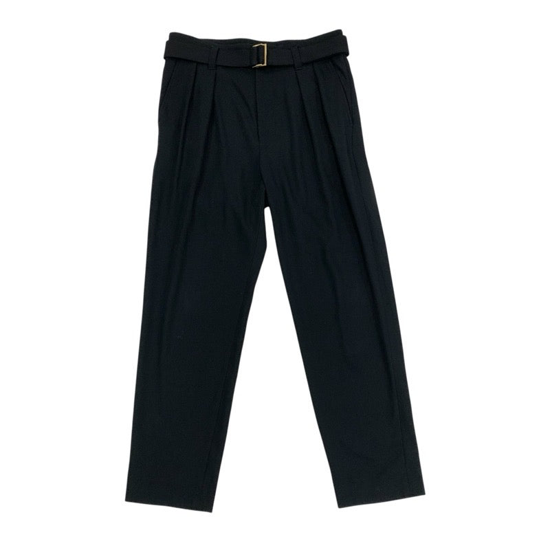 クルニ CULLNI セットアップ ジャケット ボトムス ポリエステル タックパンツ ベルト ブラック