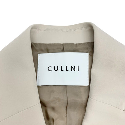 クルニ CULLNI セットアップ ジャケット パンツ ポリエステル 24AW タックパンツ ベージュ ゴールド