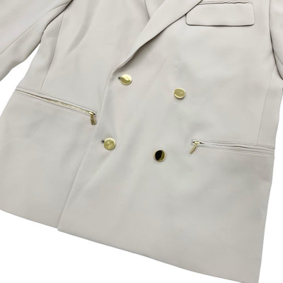 クルニ CULLNI セットアップ ジャケット パンツ ポリエステル 24AW タックパンツ ベージュ ゴールド