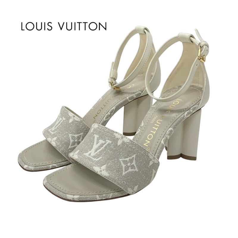 ヒールのディテール◎ Louis Vuitton シルエットサンダル LOUIS VUITTON - ルイヴィトン シルエットライン サンダル