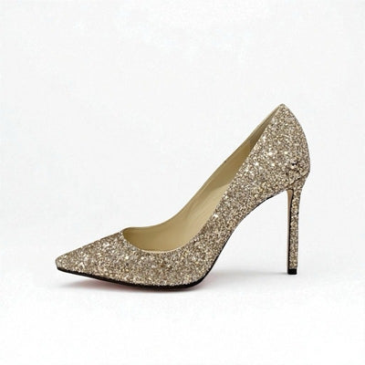 ジミーチュウ JIMMY CHOO ROMY パンプス 靴 シューズ グリッター ゴールド パーティーシューズ