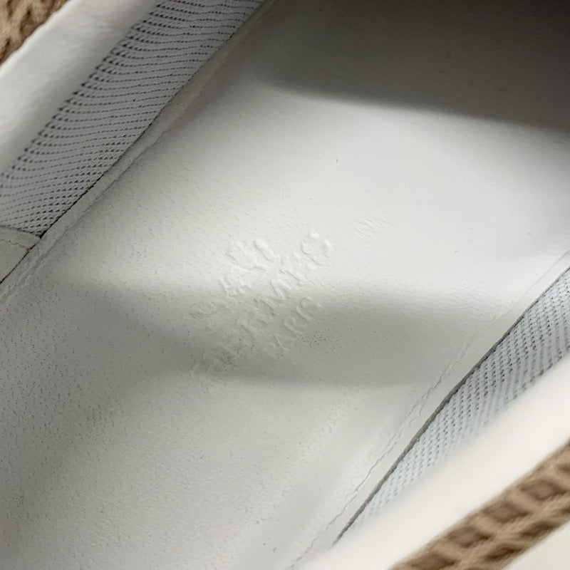 エルメス HERMES バウンシング スニーカー 靴 シューズ スエード メッシュ ベージュ ホワイト