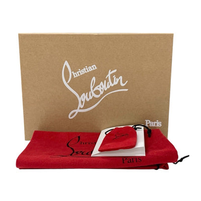 クリスチャンルブタン Christian Louboutin サンダル 靴 シューズ レザー メッシュ ブラック 黒 アンクルストラップ