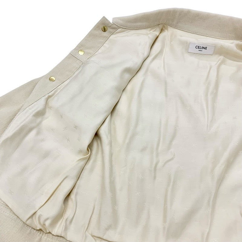 セリーヌ CELINE アウター コットン ベージュ トリオンフ コーデュロイ ジャケット ブルゾン