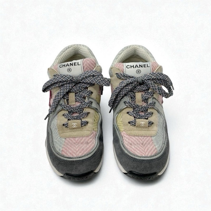 シャネル CHANEL スニーカー 靴 シューズ ファブリック スエード マルチカラー ココマーク シャネル CHANEL スニーカー 靴 シューズ ファブリック スエード