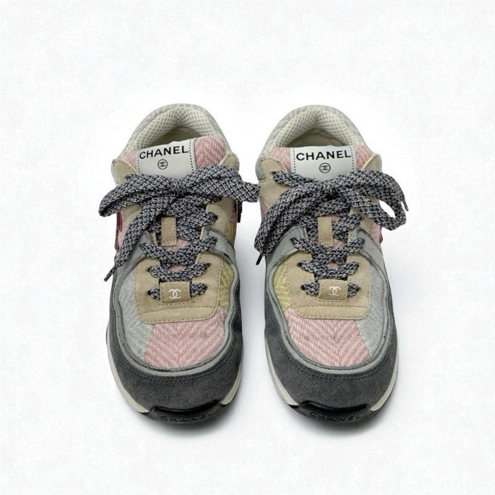 シャネル CHANEL スニーカー 靴 シューズ ファブリック スエード マルチカラー ココマーク ロゴ シャネル CHANEL スニーカー 靴 シューズ ファブリック スエード