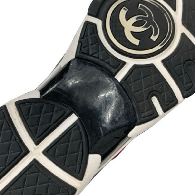 シャネル CHANEL スニーカー 靴 シューズ ファブリック スエード マルチカラー ココマーク