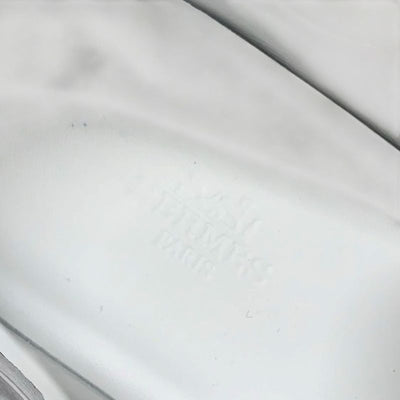 エルメス HERMES H スニーカー 靴 シューズ スエード ファブリック ホワイト 白 ベルクロ