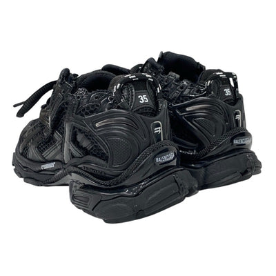 バレンシアガ BALENCIAGA ランナー スニーカー 靴 シューズ メッシュ ファブリック ブラック 黒 未使用 ロゴ
