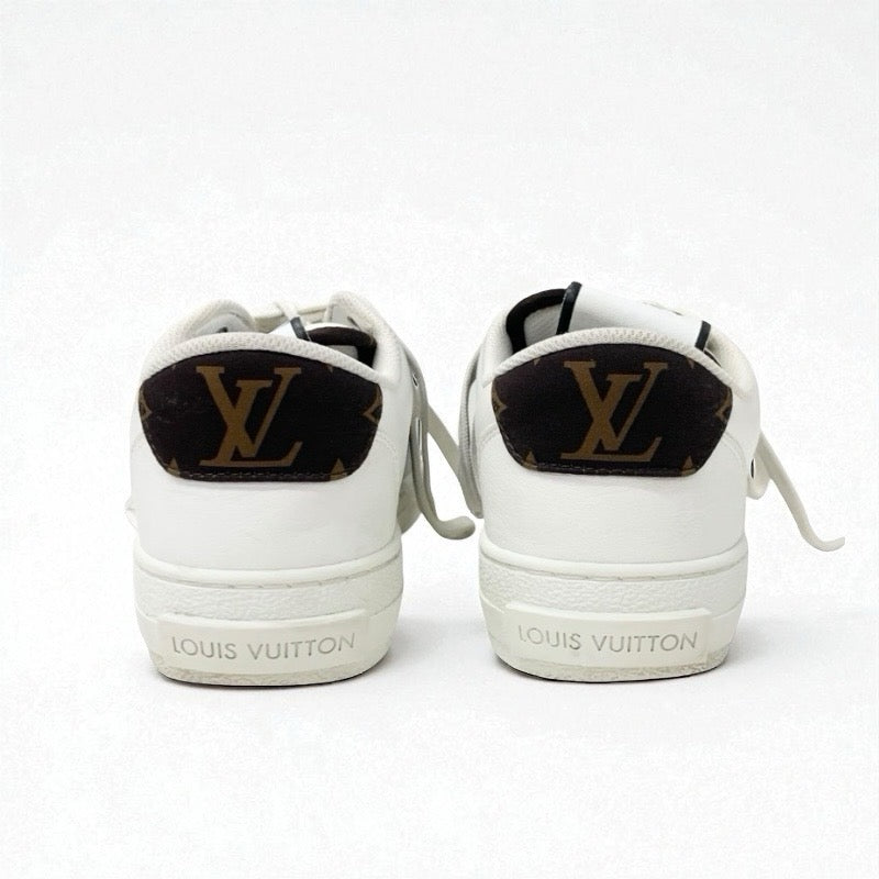 ルイヴィトン LOUIS VUITTON チャーリーライン モノグラム スニーカー 靴 シューズ レザー ホワイト グレー ブラック LVロゴ