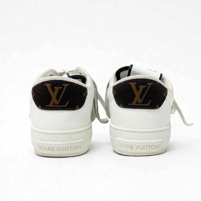 ルイヴィトン LOUIS VUITTON チャーリーライン モノグラム スニーカー 靴 シューズ レザー ホワイト グレー ブラック LVロゴ