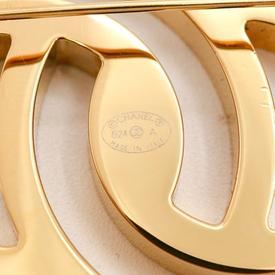 シャネル CHANEL ブローチ コサージュ ゴールド ブラック ココマーク