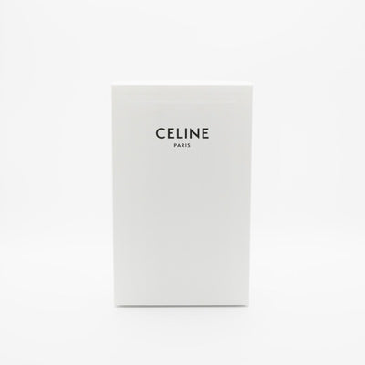 セリーヌ CELINE 携帯・スマホアクセサリー レザー ブラウン ホワイト トリオンフ ロゴ フォンケース モバイルポーチ ポシェット