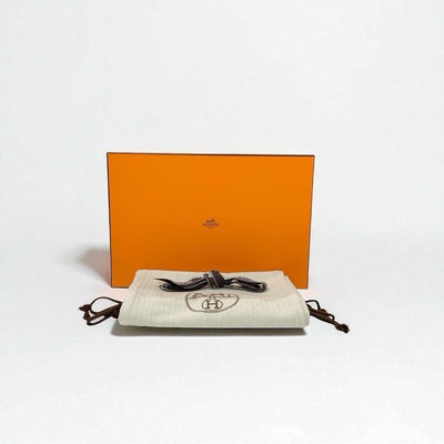 エルメス HERMES アンフィニ パンプス 靴 シューズ レザー ブラック 黒 シルバー H金具 スリングバック