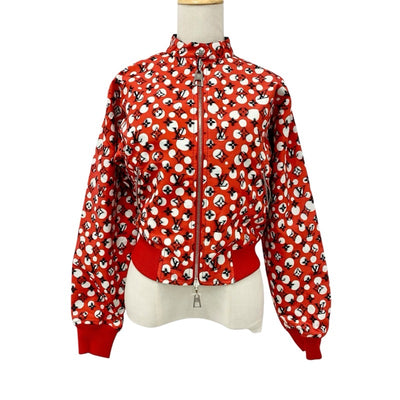 ルイヴィトン LOUIS VUITTON アウター コットン レッド ブラック 未使用 草間彌生 モノグラム 23SS インフィニティドット ジャケット リバーシブル