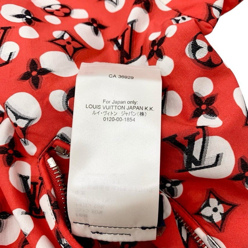 ルイヴィトン LOUIS VUITTON アウター コットン レッド ブラック 未使用 草間彌生 モノグラム 23SS インフィニティドット ジャケット リバーシブル