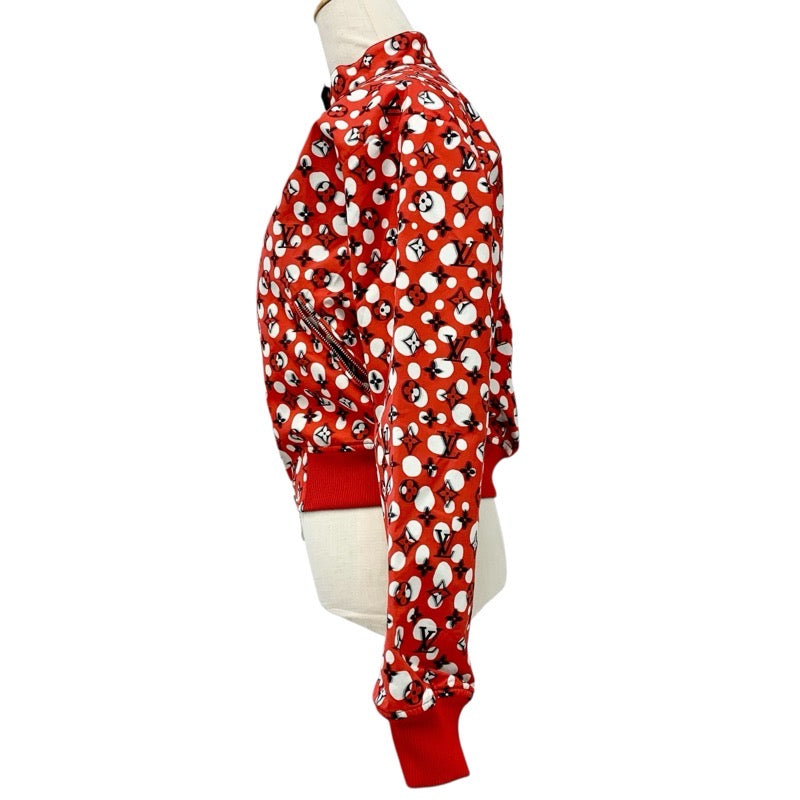 ルイヴィトン LOUIS VUITTON アウター コットン レッド ブラック 未使用 草間彌生 モノグラム 23SS インフィニティドット ジャケット リバーシブル