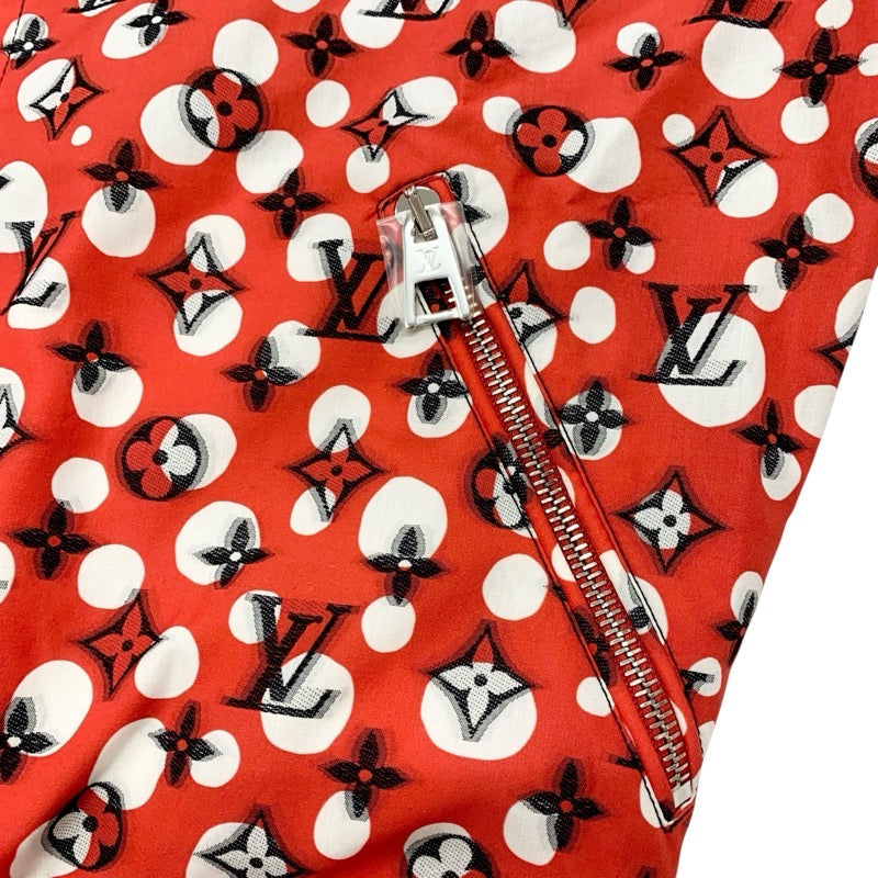 ルイヴィトン LOUIS VUITTON アウター コットン レッド ブラック 未使用 草間彌生 モノグラム 23SS インフィニティドット ジャケット リバーシブル