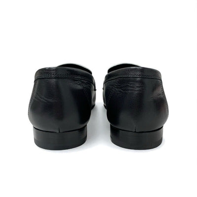 エルメス HERMES ロワイヤル ローファー 革靴 靴 シューズ レザー ブラック ホワイト 黒 H金具 フリンジ モカシン フラットシューズ