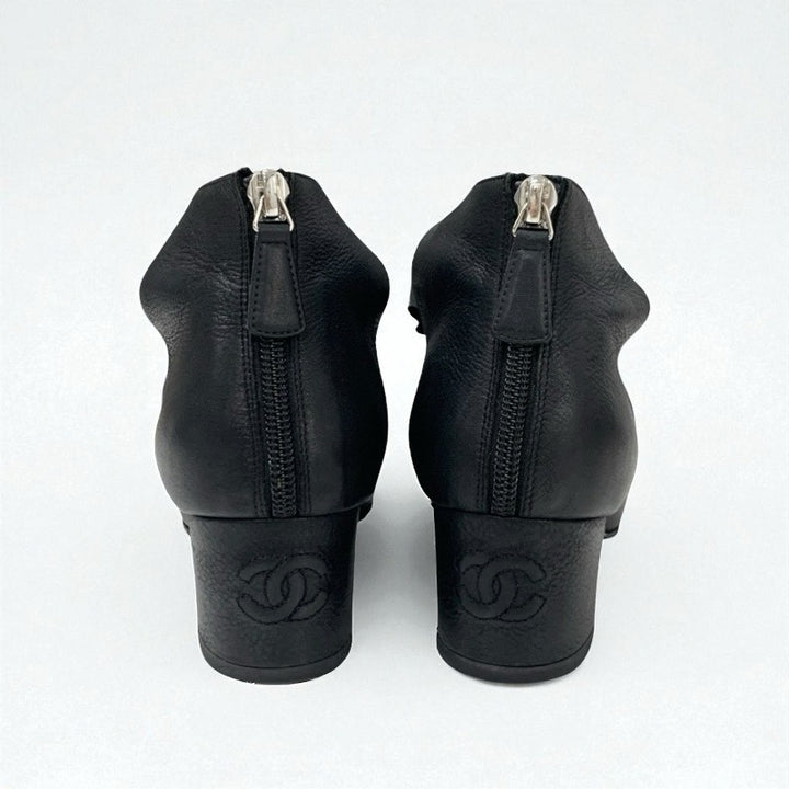 美品　CHANEL　シャネル　スター　ラインストーン　パンプス　ブラック ラインストーン輝く☆CHANEL メリージェーン パンプス (CHANEL