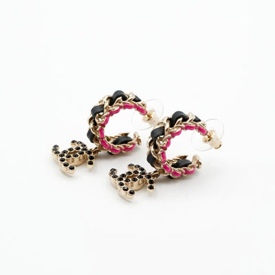 シャネル CHANEL ピアス イヤリング ゴールド ブラック ピンク ココマーク フープ