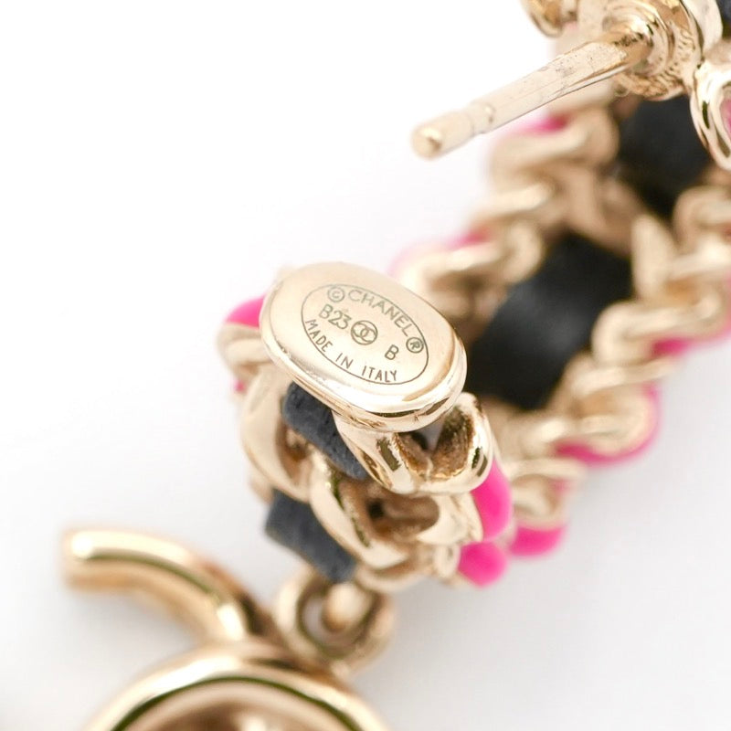 シャネル CHANEL ピアス イヤリング ゴールド ブラック ピンク ココマーク フープ