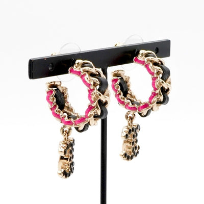 シャネル CHANEL ピアス イヤリング ゴールド ブラック ピンク ココマーク フープ