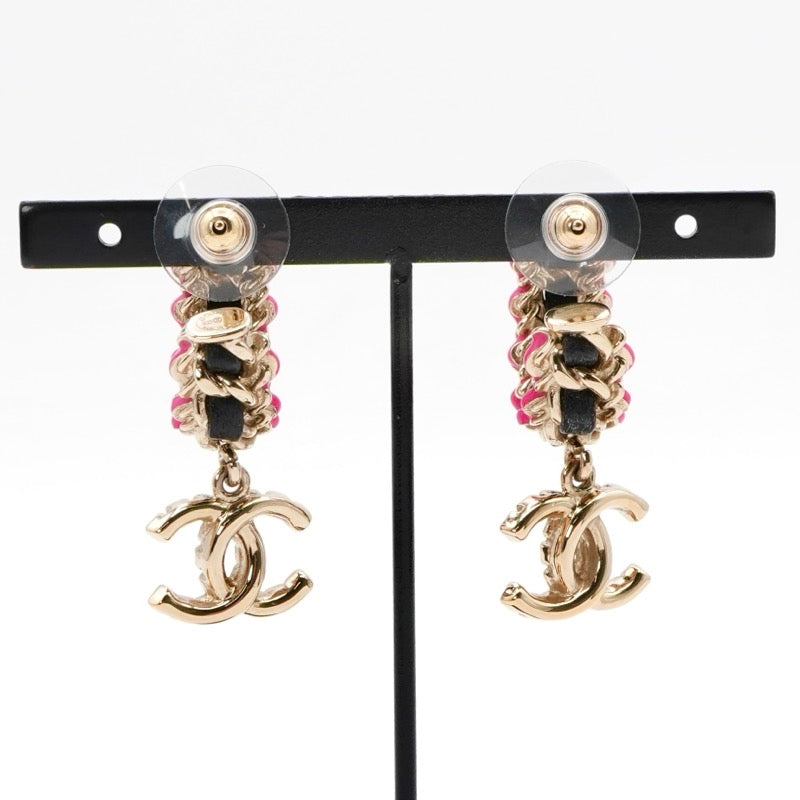 シャネル CHANEL ピアス イヤリング ゴールド ブラック ピンク ココマーク フープ