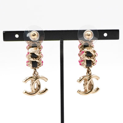シャネル CHANEL ピアス イヤリング ゴールド ブラック ピンク ココマーク フープ