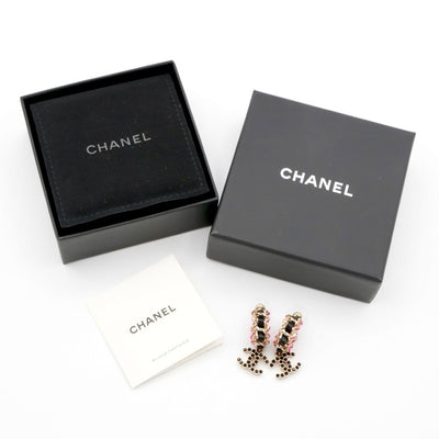 シャネル CHANEL ピアス イヤリング ゴールド ブラック ピンク ココマーク フープ