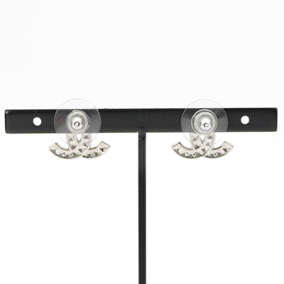 シャネル CHANEL ピアス イヤリング シルバー ココマーク ラインストーン