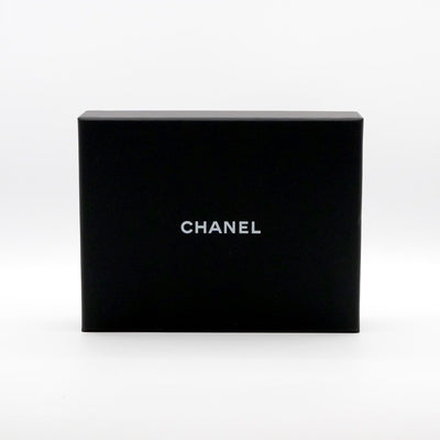 シャネル CHANEL ヘアアクセサリー シルク ブラック ホワイト ココマーク ロゴ リボン シュシュ ヘアゴム
