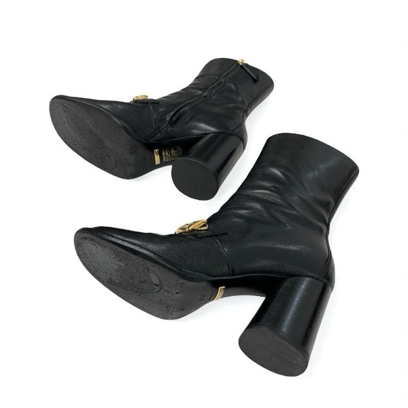 グッチ GUCCI ブーツ ショートブーツ 靴 シューズ レザー ブラック