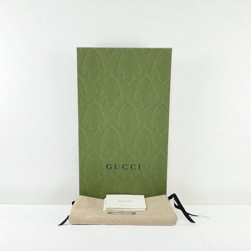 グッチ GUCCI RUN スニーカー 靴 シューズ ファブリック ブラック イエロー 未使用 インターロッキングG ロゴ