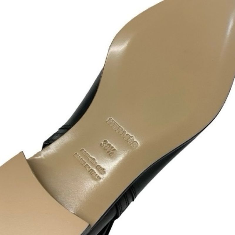 エルメス HERMES ネオ ブーツ ショートブーツ 靴 シューズ レザー ブラック シルバー 未使用 ケリー金具