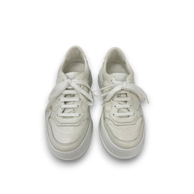 グッチ GUCCI スニーカー 靴 シューズ レザー ホワイト 白 GGエンボス インターロッキングG ロゴ