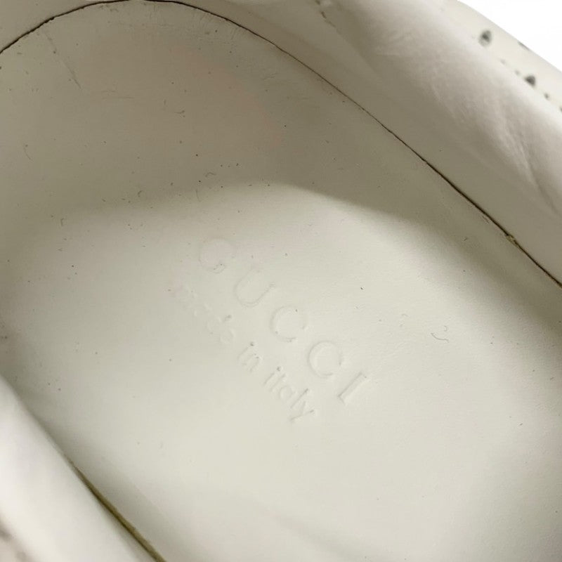 グッチ GUCCI スニーカー 靴 シューズ レザー ホワイト 白 GGエンボス インターロッキングG ロゴ