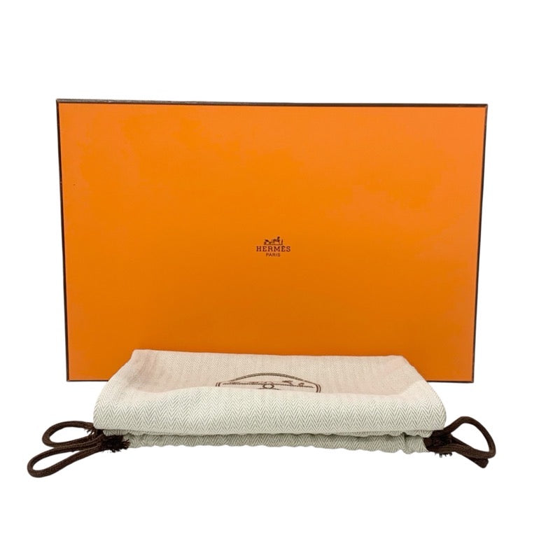 エルメス HERMES エリア 60 サンダル 靴 シューズ レザー ホワイト 未使用 ミュール