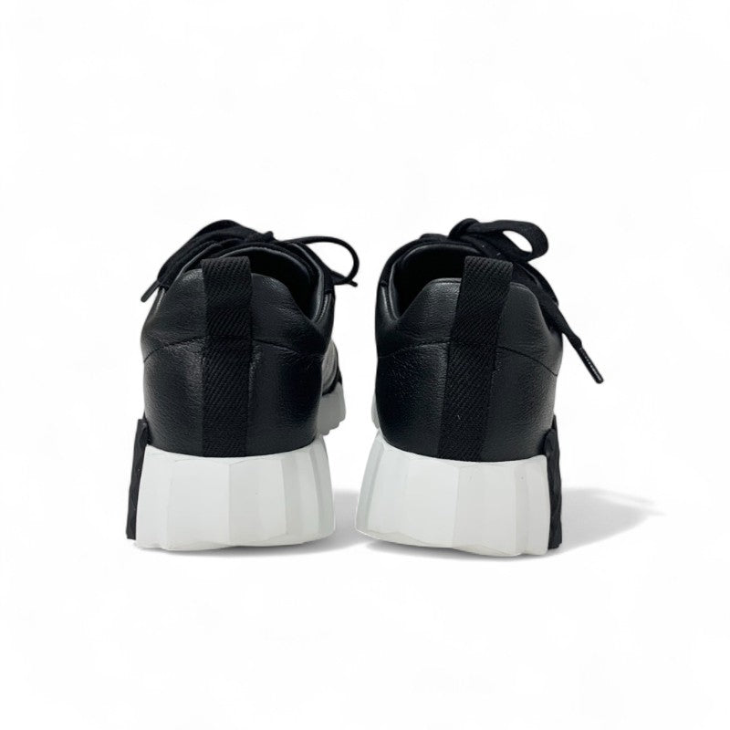 エルメス HERMES バウンシング スニーカー 靴 シューズ レザー スエード ブラック 黒