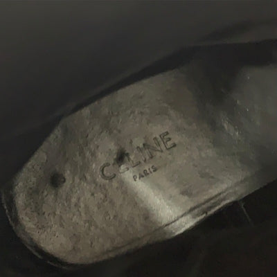 セリーヌ CELINE ブーツ ショートブーツ 靴 シューズ レザー ブラック バルキーバックル