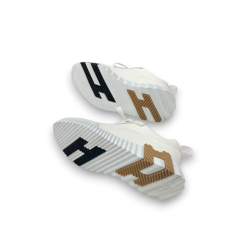 エルメス HERMES バウンシング スニーカー 靴 シューズ ファブリック レザー ホワイト