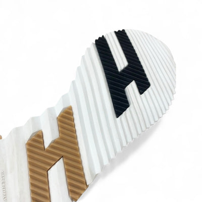 エルメス HERMES バウンシング スニーカー 靴 シューズ ファブリック レザー ホワイト